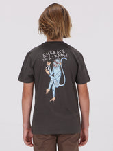 Volcom Big Boys Happy Monkey Tee - Rinsed Black